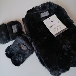 🎁 Boot covers & Cuffs Faux Fur Black New